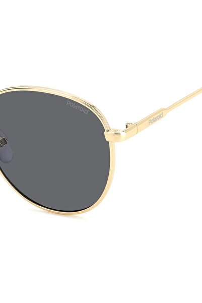 Polaroid Polaroid Men's Sunglasses PLD 6215/S/X 2F7/M9, Gold, Round, 56 mm