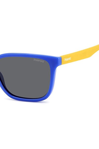 Polaroid Polarized Sunglasses Boys Polaroid PLD 8063/S DCD/M9, Plastic, Blue, 49 mm