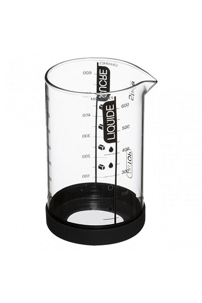 5 five simply smart Pahar gradat Valorz, sticlă, bază din silicon, 8,5 x 14,5 cm