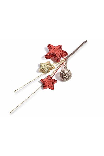 Decorer Decorated Branch with Stars 20 cm
