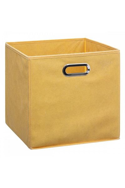 5 five simply smart 5 five storage box, polyester, yellow, 31x31 cm