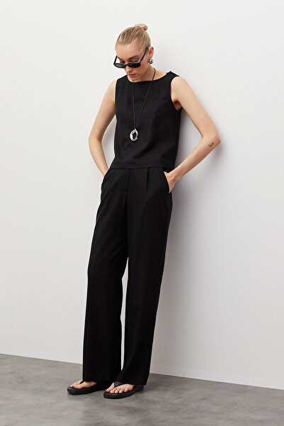 urban focus Linen Palazzo Trousers