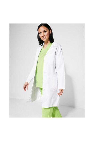 OEM Medical coat, fitted, long sleeve, white, size L