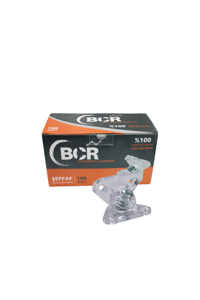 BCR 100 Adet Plastik Dereceli Şeffaf Dolap Çektirme