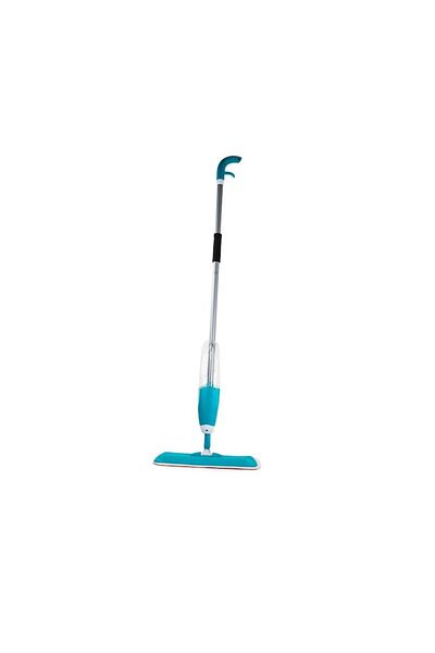varioshop VarioShop® Flat Mop with Sprayer and Tank, Microfiber Cloth, Suitable for All Types