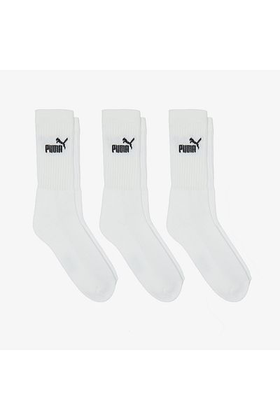 Puma Elements Crew so Unisex White 3-Piece Socks