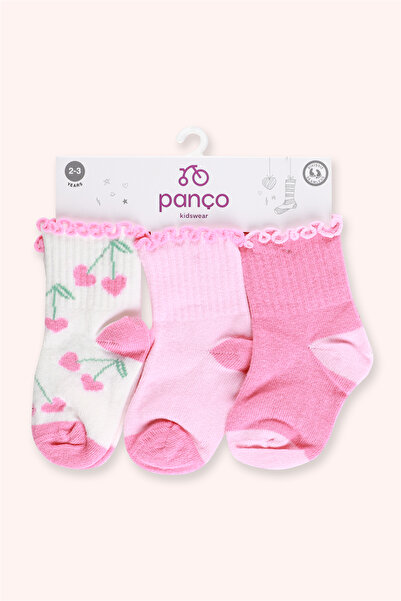 Panço Kız Çocuk 3'lü Soket Çorap Seti