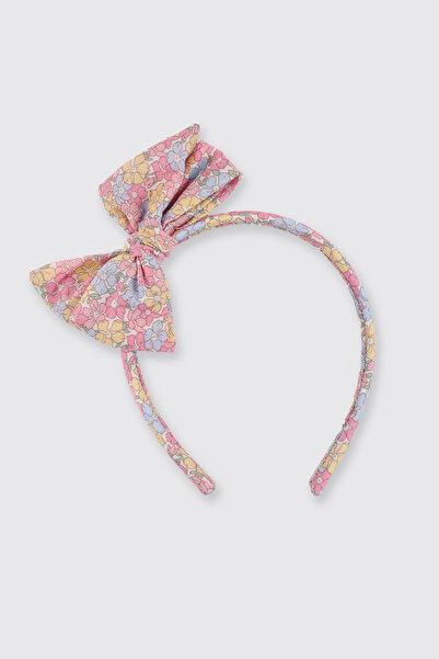 Made With Liberty Fabric تاج الفتاة من قماش الحرية المزخرف بالزهور