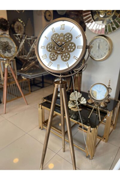 LİBAS LEDLİ BEYAZ TRİPOD SAAT ESKİTME KAPLAMA FULL METAL