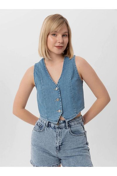 MODA Both Stylish and Modern, Both Fashionable, Women's Denim Vest