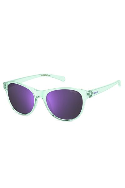 Polaroid Ochelari de soare polarizați pentru fete Polaroid PLD 8066/S WK2/MF, Plastic, Verde, 48 mm
