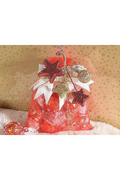Decorer Decorated Branch with Stars 20 cm