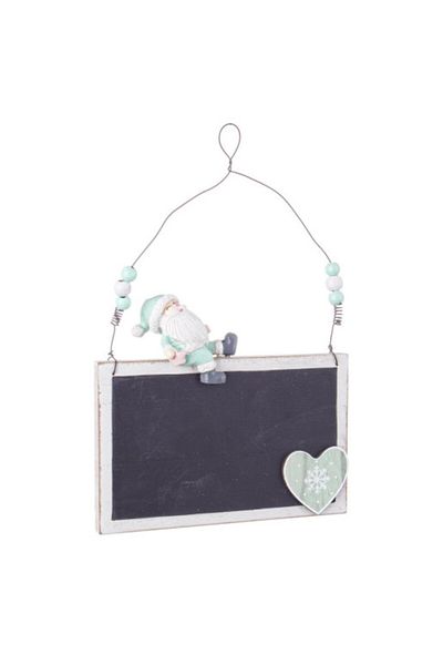 Bizzotto Hanging Decoration with Chalkboard Santa Claus Model 16x4x25 cm