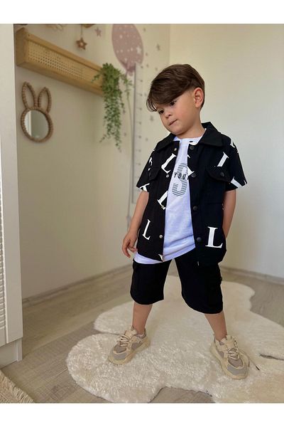 öykümgaleria Boy's Short Sleeve 3-Piece Suit