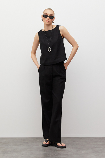 urban focus Linen Palazzo Trousers