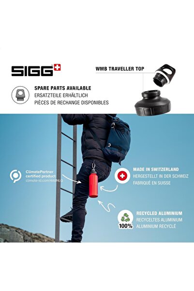 SIGG Water Bottle WMB Traveler Black Touch 1.5 L