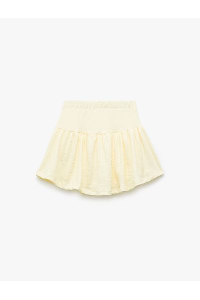 Koton Flounced Wrap Fabric Mini Skirt