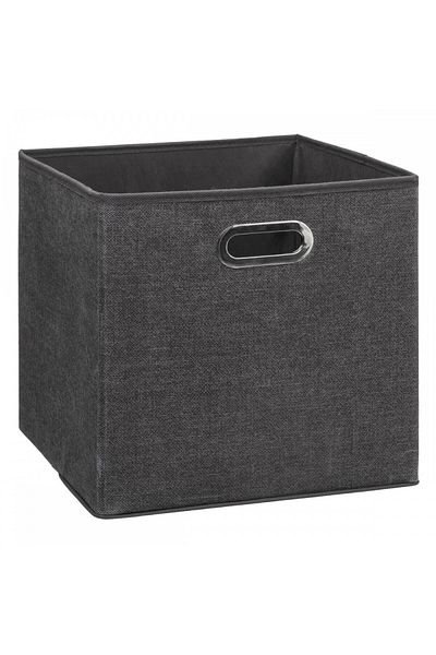 5 five simply smart 5 five storage box, polyester, gray, 31x31 cm