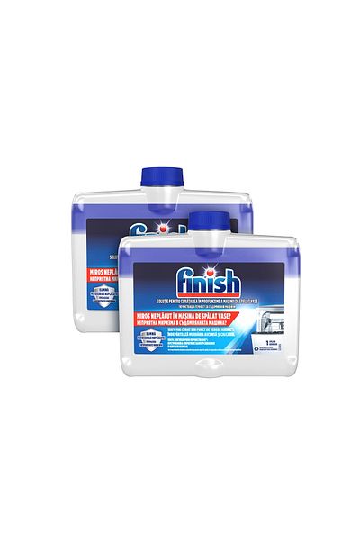 Finish Solutie de curatare masina spalat vase FINISH, 2 x 250ml