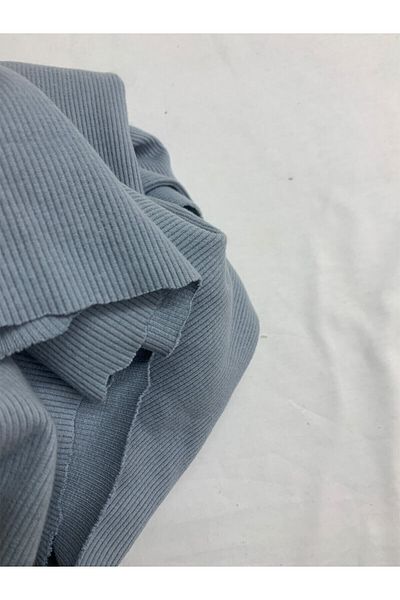 Yiğit Kumaş Indigo Camisole (Rib) Fabric, Piece 80X140 cm