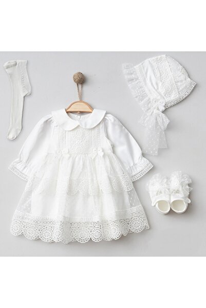 Mert Baby طقم أنجيلا الفاخر المكون من 4 قطع مصنوع من القطن بنسبة 100% لحديثي ...