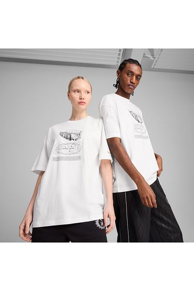 Puma X Χάρι Πότερ Unisex Λευκό T-shirt