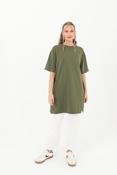 Soul Femei basic tricou - 30727TSH - Kaki
