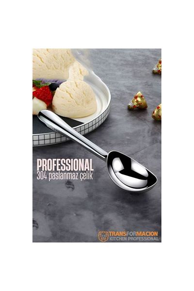 Ladesmedya Modacar Ice Cream Spoon - Ice Cream Portioning Spoon Cookies Meatballs Halva Portioning