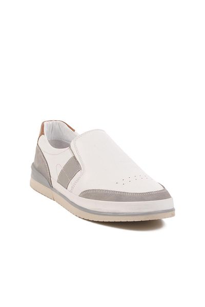 AYAKMOD White Genuine Leather Men's Casual Shoes 5Y2064-R176 m