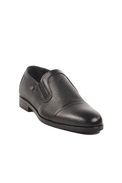 Pierre Cardin Black Genuine Leather Men's Classic Shoes 36320 m