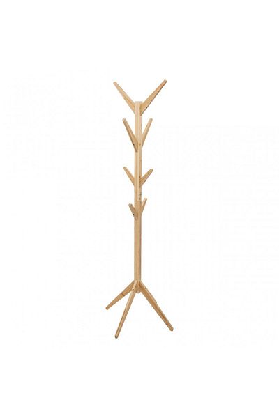 5 five simply smart Skien coat rack, bamboo wood, 8 hooks, 60 x 60 x H 178 cm