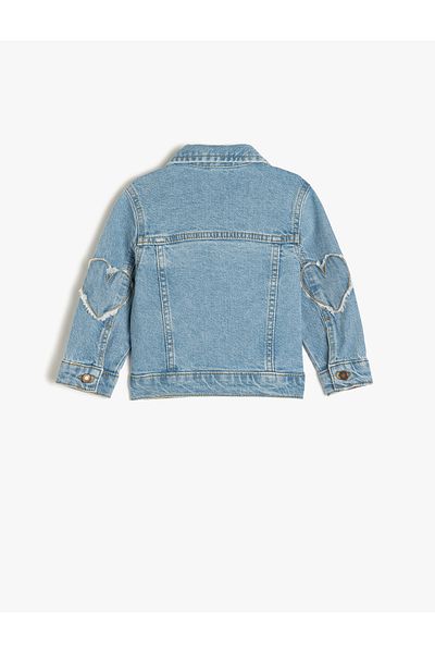 Koton Jachetă din denim din bumbac cu detaliu de buzunar