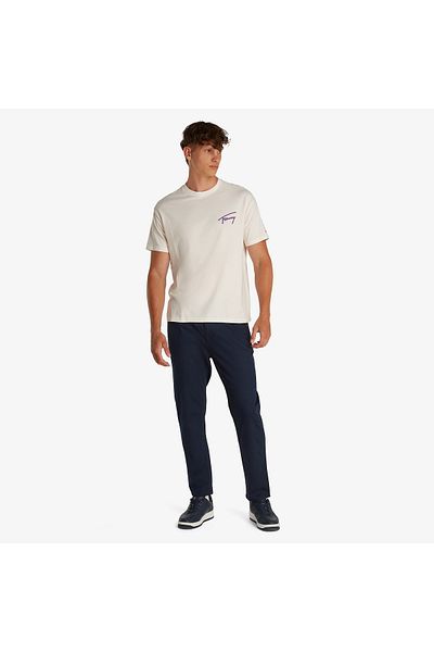 Tommy Hilfiger Tommy Jeans Faded Graphic Męska Szara Koszulka T-shirt