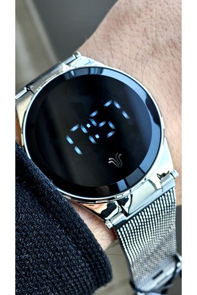 Raymond Rym-1121 Digital Men's Watch - Steel Case and Cord - 5 Atm - 2 Years Warranty