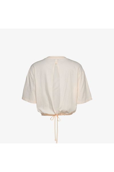 Tommy Hilfiger Tommy Jeans Cropped Gmd Script Open Back Damska Biała Koszulka T-shirt