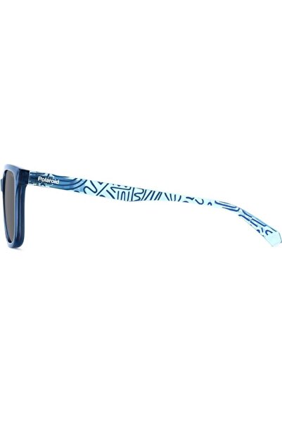 Polaroid Polarized Sunglasses Boys Polaroid PLD 8063/S ZX9/M9, Plastic, Blue, 49 mm