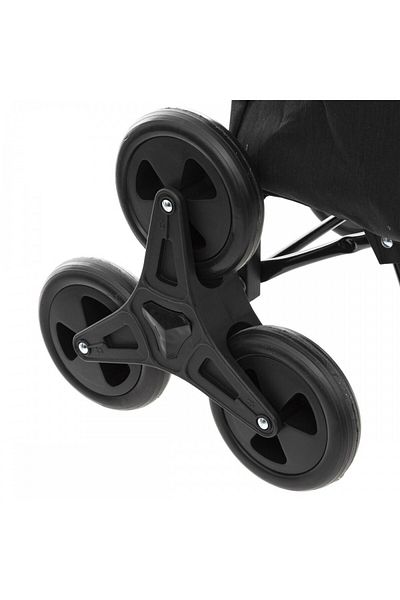 5 five simply smart Normade Black shopping trolley, textile, 43 x 36 x 99 cm