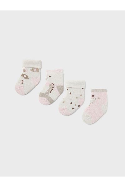MAYORAL Girl Set of 4 pairs of children's high socks 9759 Pink