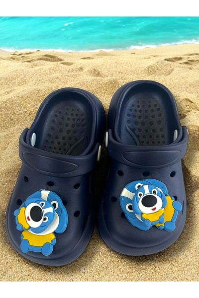 feelup Yumurcak Cold Eva Ruffled Emoji Baby and Kids Slippers. Non-Slip Lightweight Comfortable