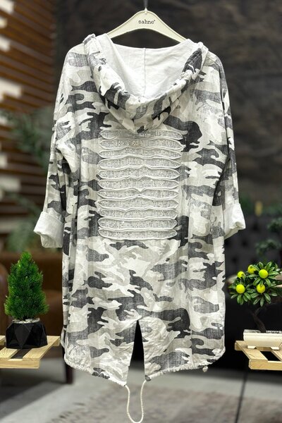 sahnemoda نمط التمويه الظهر الترتر سترات قطنية ممشطة بخيطين