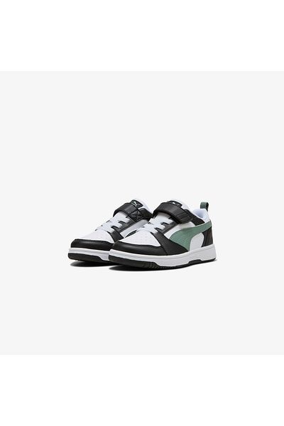Puma Rebound V6 Lo Ac Ps Kids Black Sports Shoes