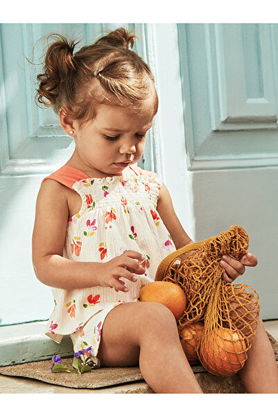 MAYORAL Girl Set top and shorts 1230 86 Ecru