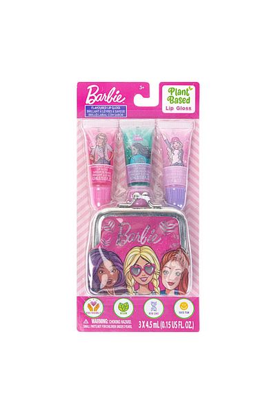 Barbie Townley Girl Barbie 3pk Coin Purse and Plant-Based Lip Gloss Set