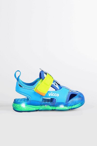 Vicco Live Lighted Baby Boy Saks Blue Sandals