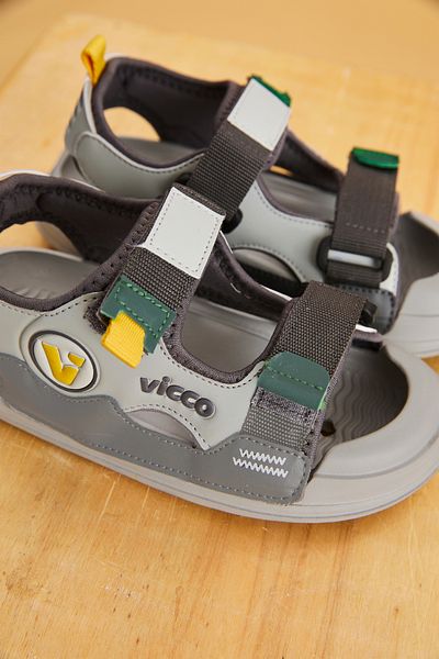 Vicco Wonder Lightweight Baby Boy Gray Sandals