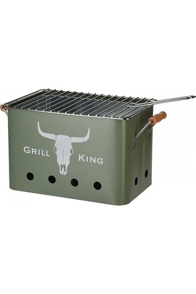 Vaggan Grill King, rectangular, metal, green, 32x20xH20 cm