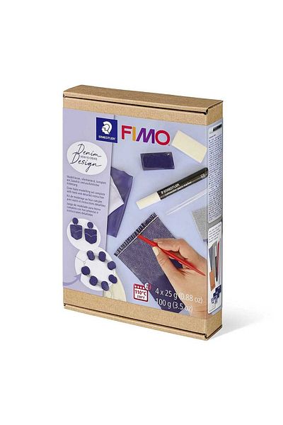 Bafimo Set de modelare creativă cu 4 paste FIMO și 1 marker, 8025HTC2