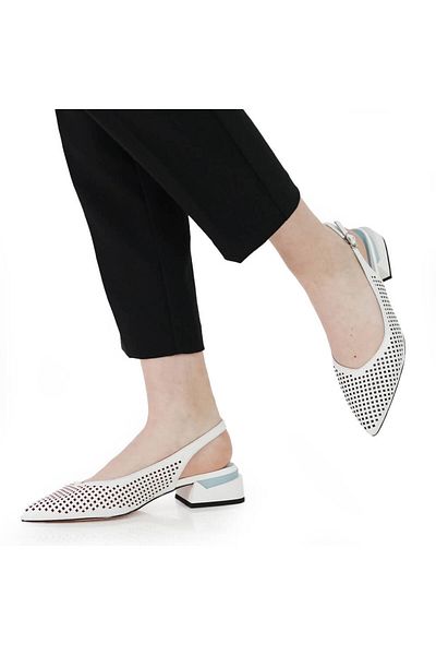 FIORE FINO FIORE FINO CUT-OUT SHOES 2501137 WHITE