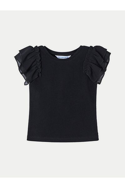 MAYORAL Tricou pentru fete 3013 Negru