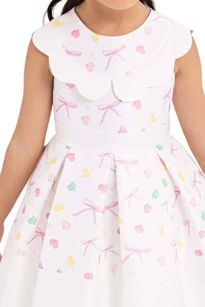 Pamina Summer Dress, Girls, - Colorful Print, White, 33223 - 80 cm